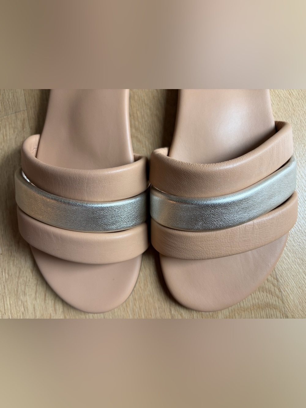 NIB Beek Calibird Platinum/Beach sandal flat - size 8 - Picture 13 of 13